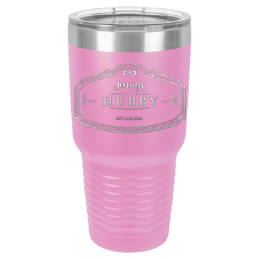 Hubby Anniversary 30oz Ringneck Tumbler